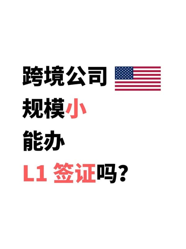 跨境小公司办美国L1签证|规模小不是硬伤 跨境小公司办美国L1签证|规模小不是硬伤