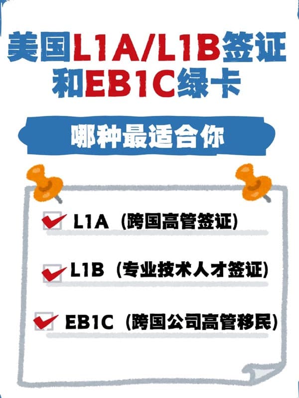 美国L1签证和EB1C绿卡哪种最适合你? 美国L1签证和EB1C绿卡哪种最适合你?